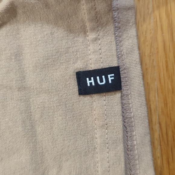 HUF Tan Graphic Tee T Shirt Small - Picture 5 of 10
